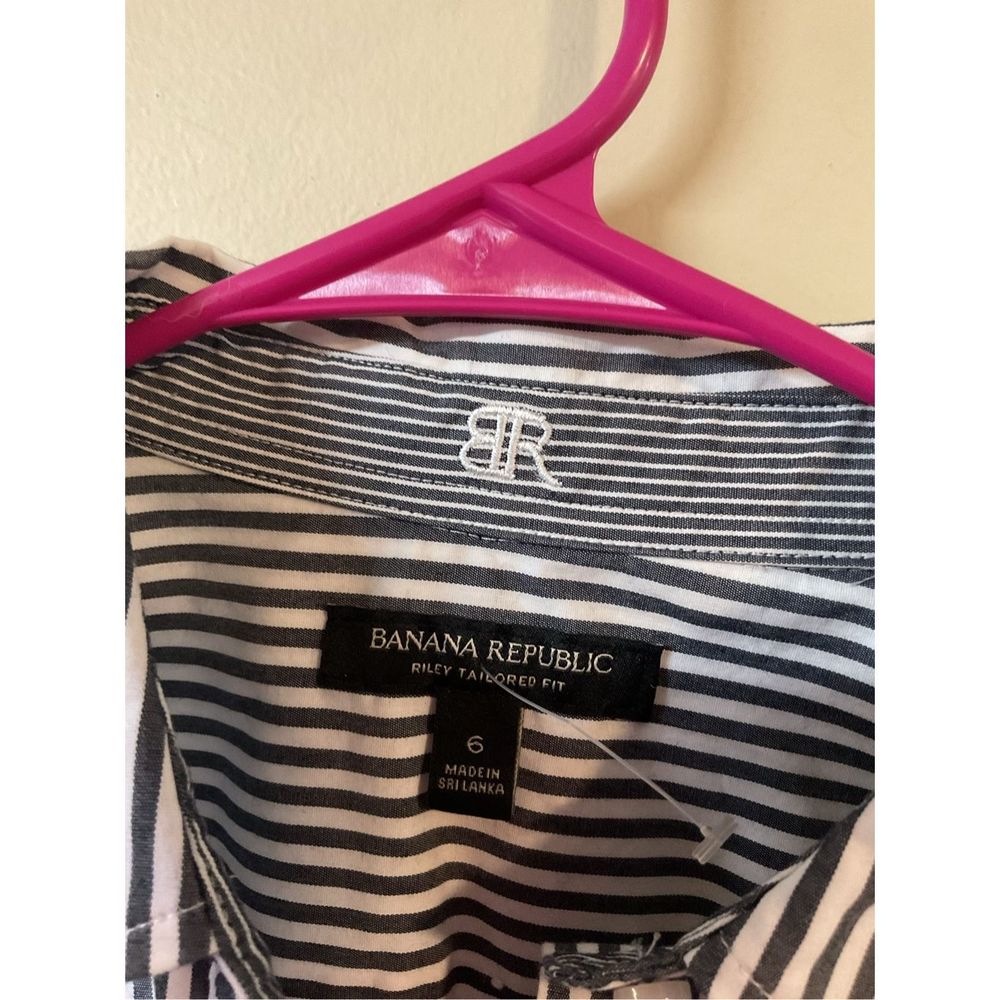 NEW Banana Republic Shirt Blouse Size 6 Riley Tailored Fit 🍃🌿 - Picture 7 of 10